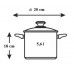BANQUET Nerezový hrnec LIVING 20cm, 5,6 l 48722005
