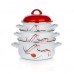 BANQUET 6D SADA SMALT:16,18,20 CM Carmen 1306SM161820