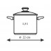 BANQUET Sada nerezových tlakových hrnců 3,5+6 L LARGO zelený knob 23ASG22635LL