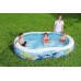 BESTWAY Family Pool Nafukovací bazén Mořská laguna, 262 x 157 x 46 cm 54118