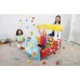 BESTWAY Fisher-Price Nafukovací lokomotiva s míčky 132 x 94 x 89 cm 93537