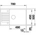 BLANCO ZIA XL 6 S Compact silgranit s excentrem 780x500 mm, tartufo 523270