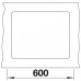 VÝPRODEJ BLANCO SUBLINE 500 F InFino Silgranit bez táhla 527x427 mm, bílá 523535 POŠKOZENÝ OBAL!!