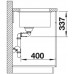 BLANCO SUBLINE 480/320 U InFino Silgranit tartufo dřez vlevo bez táhla 523591