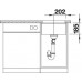 BLANCO Subline 375-U dřez křišťálově bílý bez táhla, 516035