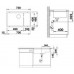 BLANCO Subline 700-U Level dřez Silgranit vlevo, aluminium 518601