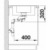 VÝPRODEJ BLANCO Metra 6 S-F dřez Silgranit 990 x 490 mm, bílá 519115 POŠKOZENÝ OBAL!!