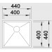 BLANCO Zerox Style 400-U dřez nerezový bez táhla, hedvábný lesk 522249
