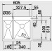 BLANCO Zerox Style 340/180-IF/A dřez nerezový bez táhla, hedvábný lesk 522257