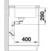 BAZAR BLANCO Andano 340/340-U dřez nerezový hedvábný lesk bez táhla 522983 ROZBALENO!!