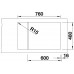 BLANCO ELON XL 6 S InFino bez exc. SILGRANIT 780x500mm, aluminium 524846