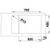 BLANCO ELON XL 6 S InFino s excentrem SILGRANIT 780x500mm, tartufo 524841