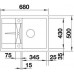 BLANCO Metra 45 S Compact dřez Silgranit, bez excentru, káva 519570