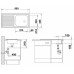 BLANCO set TOP EES přírodní nerez 860 x 435 mm + NEA baterie chrom
