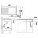 BLANCO set TOP EES přírodní nerez 860 x 435 mm + MIDA-S baterie chrom