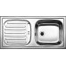 BLANCO set FLEX přírodní nerez 860 x 435 mm + MILA baterie chrom