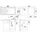 BLANCO set FLEX přírodní nerez 860 x 435 mm + MILA baterie chrom