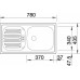 BLANCO set FLEX MINI nerez přírodní lesk 780 x 435 mm + KANO-S baterie chrom
