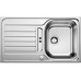 BLANCO set LANTOS 45 S nerez kartáčovaný s excentrem 860 x 500 mm 514008 + DARAS baterie chrom 517720