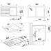 BLANCO set LIVIT 45 S Salto nerez kartáčovaný 860 x 500 mm 514786 + BRAVON baterie chrom 518818