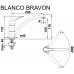 BLANCO set LEMIS 45 S-IF nerez kartáčovaný 860 x 500 mm 523030 + BRAVON baterie chrom 518818