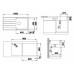 BLANCO set LEMIS XL 6 S-IF nerez kartáčovaný 1000 x 500 mm 523034 + LANORA baterie chrom 523122