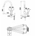BLANCO set FLEX mini profilovaný nerez 780 x 435 mm 512032 + MIDA-S baterie chrom 521454