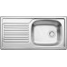 BLANCO set MAGNAT přírodní nerez 860 x 435 mm 511916 + MILA baterie chrom 519414