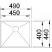 BLANCO Zerox 450-IF/N dřez nerezový, hedvábný lesk 517242