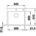 BLANCO SUBLINE 500 IF/A SteelFrame InFino Silgranit černá bez táhla 526000