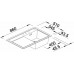 BLANCO ZENAR 45 S InFino Silgranit černá dřez vlevo s exc. a sklen. kráj. deskou 526032