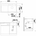 BLANCO ZENAR 5 S-F InFino Silgranit černá dřez vpravo s exc. deska dřevo 526048