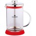 BLAUMANN French Press Konvička na čaj a kávu 350 ml, černá BL-1441