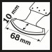 BOSCH RIFF MATI 68 RST5 Karbidový segmentový pilový kotouč s tvrdokovovými zrny, 68 x 10 mm 2608662578
