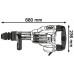 BOSCH GSH 11 VC Professional Sekací kladivo s SDS-max + 2× špičák + 2× plochý sekáč 0615990J8Z