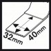 BOSCH AIZ 32 AT Metal Karbidový ponorný pilový list, 40 x 32 mm 2608662018