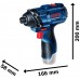 BOSCH GDR 120-LI PROFESSIONAL Aku rázový utahovák 12V, 2Ah, v kufru 06019F0001