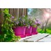 PLASTKON Květináč Campanula 34 cm hráškově zelená