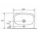 CERSANIT FACILE 55 umyvadlo s otvorem K30-003