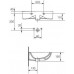CERSANIT NANO 50 umyvadlo symetrické, levé K19-004