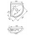 CERSANIT SIGMA 30 umývátko rohové K11-0013