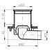 Podlahová vpusť boční DN 50 (PVB50N-PR1) 100 x 100 mm s přírubou 411