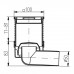 Podlahová vpusť boční DN 50 (PVB50P1) 100x100 mm, plast 412