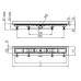 CHUDĚJ Lineární plastový žlab BASIC 350 mm ke stěně s roštem BASIC, mat CH-350B3