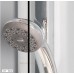 RONAL PL Pur Light jednokřídlé dveře + pevná stěna, 80cm, vlevo, aluchrom/čiré PLG08005007