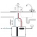 Clage Přístroj na přípravu vařící vody HT 60 s armaturou chrom, 1,5kW/230V 446019