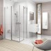 RAVAK CHROME CRV2-90 sprchové dveře, satin+Transparent 1QV70U00Z1