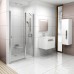 RAVAK CHROME CSD2-100 sprchové dveře, white+Transparent 0QVAC100Z1