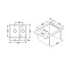 ALVEUS Cubo 20 dřez Algranit, 620 x 500 mm, cream 1088545