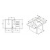 ALVEUS Cubo 40 dřez Algranit, 780 x 500 mm, beige 1067421